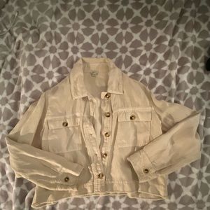aerie cropped cargo jacket